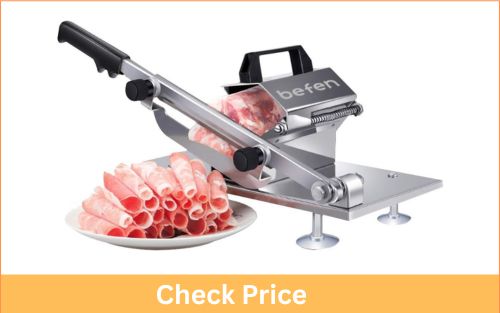 BEFEN Manual Stainless Steel Cutter Meat Slicer for Thin Slice