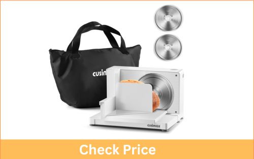 CUSIMAX Dual Blade Adjustable Electric Foldable Meat Slicer
