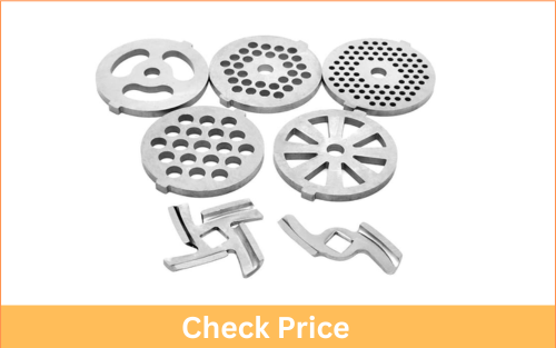 Together-life 7 Piece Stainless Steel Meat Grinder Plates & Blades